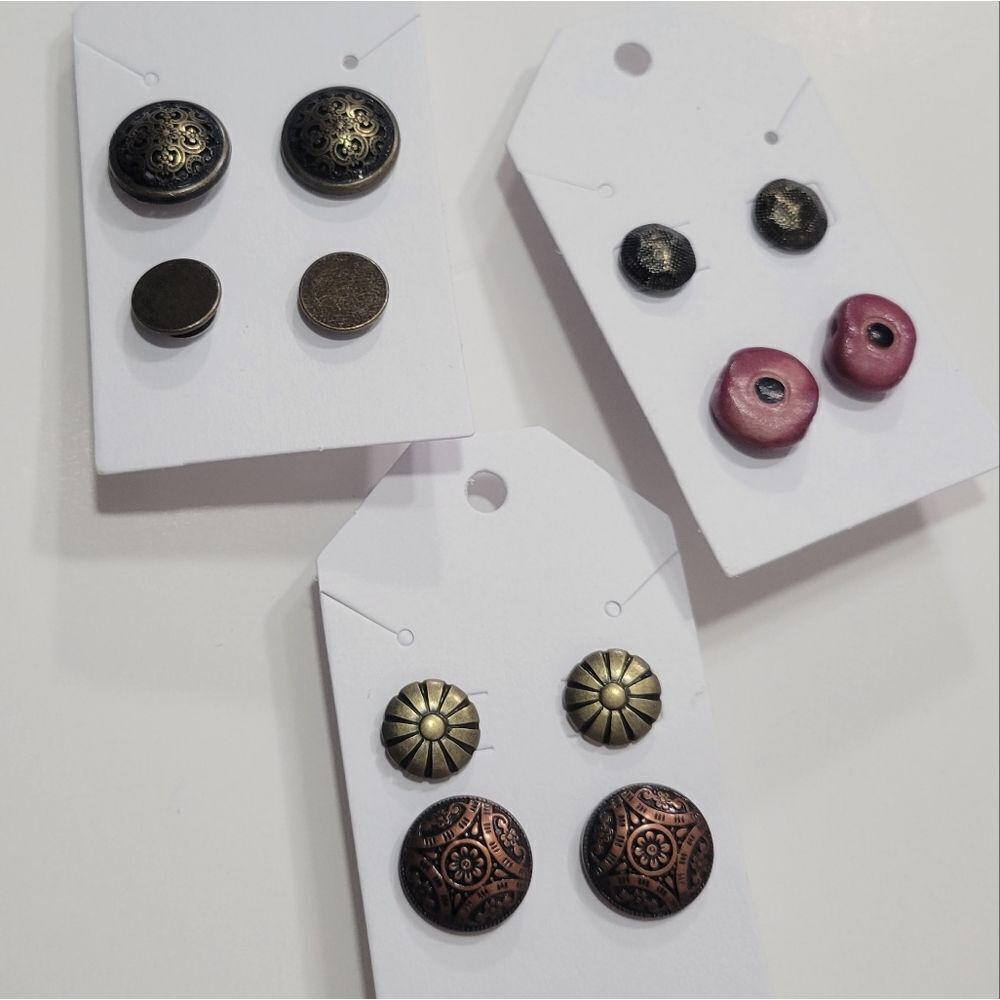 New handmade bundle of 6 pairs‎ of earrings.